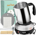 Zapstarz Candle Making Kit with Hot Plate, Candle Making Supplies for Adults Beginners, Wax Melting Pot with Stirring Spoon, Anti-Scalding Pad, Candle Wick, Centering Device, Wick Stickers