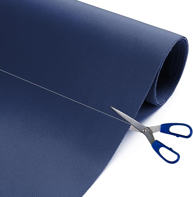 Nylon Fabric, 58" W 420D Waterproof Fabric 10 Yard Ripstop Nylon Material Outdoor Upholstery Twill Sewing Material for Patio Chair, Lining, Cushion, Purse, Tote Bag, Tarp Cover, DIY Project Navy Blue