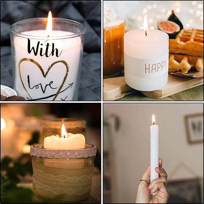 400 Ft Braided Wick 24 Ply Candle Wick Spool 2 Rolls Braided Wick Spools Bulk Cotton Yarn Embroidery Thread for Candle Making Candle DIY