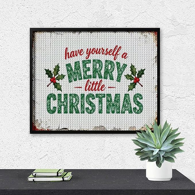 AIVKIEJK Diamond Painting Kits for Adults - Merry Christmas Santa Painting DIY 5D Full Drill Diamond Dots Paintings with Diamonds Gem Art and Crafts Home Decor 16"x20"