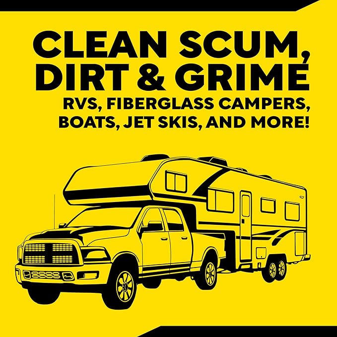 Meguiar's M43 Marine/RV Boat Wash,pH-Balanced Boat/RV Wash for Protecting Fiberglass and Gel Coat,Streak-Free Shine that Keeps Surfaces Clean and Protected,64 Oz,(Pack of 2)