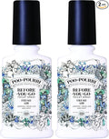 Poo-Pourri Before-You-Go Toilet Spray,Fresh Air,4 Fl Oz,Up to 200 Uses,Bathroom Odor Deodorizer,Plant-Based with Essential Oils,for Home or Work,Jasmine,Fresh Air and Mint Scent,(Pack of 2)