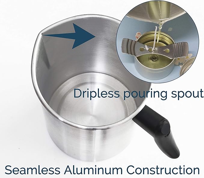 Candle Making Pouring Pot 101oz, Wax Melting Pot, Dripless Pouring Pitcher for Candle Making