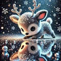 APTDYIGL 5D Deer Diamond Painting Kits for Adults Beginner,DIY Snowy Landscape Diamond Art Kits for Adults,Round Full Drill Diamond Dots with Gem Art Kits,Home Wall Decor 13.7X13.7inch