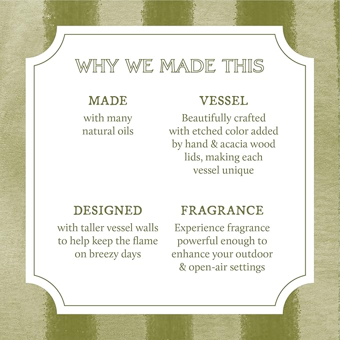 Thymes Scented Candles for Women & Men – Tin with Lid – Luxury Home Decor – Citronella Candles with Notes of Olive Leaf, Lemongrass, & Gardenia – Outdoor Decor (Citronella Grove, 6.5 oz)