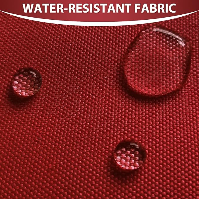 Waterproof Canvas Fabric by The Yard 58inch 600D Upholstery Material Polyester Fabric Outdoor Water Resistant Fabric for Sewing Chair Patio Cushion Purse Bag Interior, Pre Cut 3 Yard Red