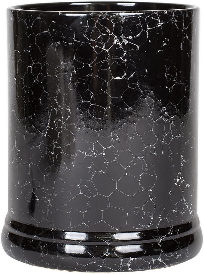 Black Marble Ceramic Stoneware Electric Jar Candle Warmer