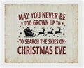 Diamond Painting Kits for Adults - Christmas May You Never Grow Too Big to Search The Sky On Christmas Eve Painting DIY 5D Full Drill Diamond Dots Paintings with Diamonds Gem Art And Crafts Home Decor