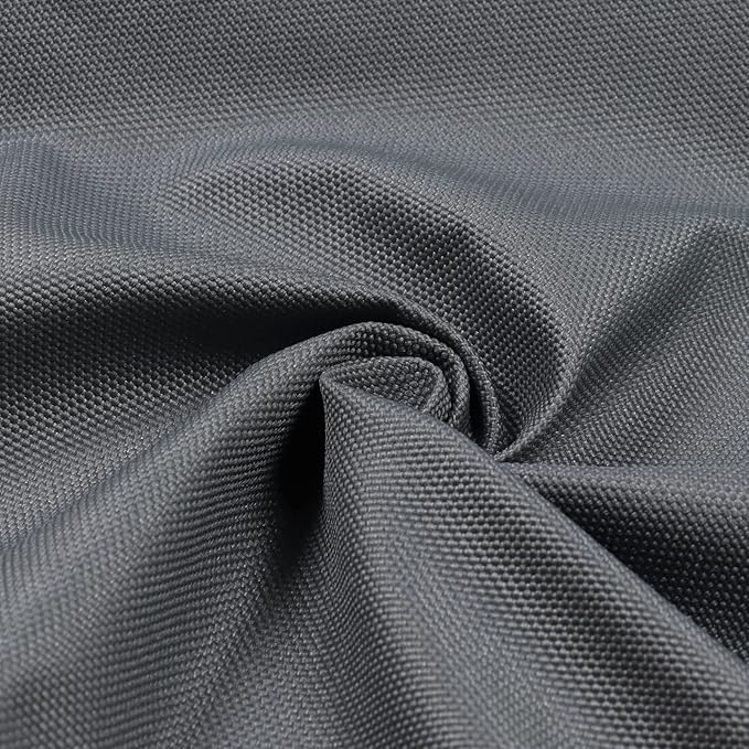 Soft Waterproof Canvas Fabric PU Backing, 600 Denier Ripstop UV Protection 30 x 60 Inch Canvas Cordura Fabric for Outdoor/Indoor, DIY Crafts, Bags, Awning, Marine, Furniture Cover(Gray)