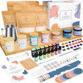SUPMIND Candle Making Kit for Adults - Candle Making Supplies for Candle Making Starter Kits with Soy Wax, Big 7oz Jars & Tins, 7 Pleasant Scents, Color Dyes & More - Perfect for Home Decorations