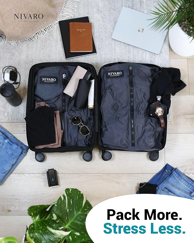 Travel Vacuum Compression Bags | Large 30L 2-Pack | Waterproof & Reusable | Space Saver Bags for Luggage | Wireless Pump Included