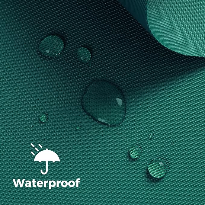 Nylon Fabric, 58" W 420D Waterproof Fabric 5 Yard Ripstop Nylon Material Outdoor Upholstery Twill Sewing Material for Patio Chair, Lining, Cushion, Purse, Tote Bag, Tent, Tarp Cover, DIY Project Teal