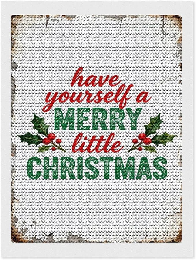 AIVKIEJK Diamond Painting Kits for Adults - Merry Christmas Santa Painting DIY 5D Full Drill Diamond Dots Paintings with Diamonds Gem Art and Crafts Home Decor 12"x16"