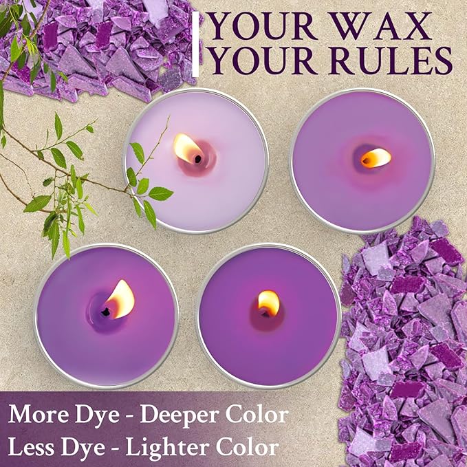 MAQIHAN Candle Dye for Soy Wax Candle Making - 16 Vibrant Colors Wax Dye for Soy Candle Making,Bulk Candle Soy Wax for Candle Making Supplies,Wax Coloring Dye for DIY Candle,Safe and Natural