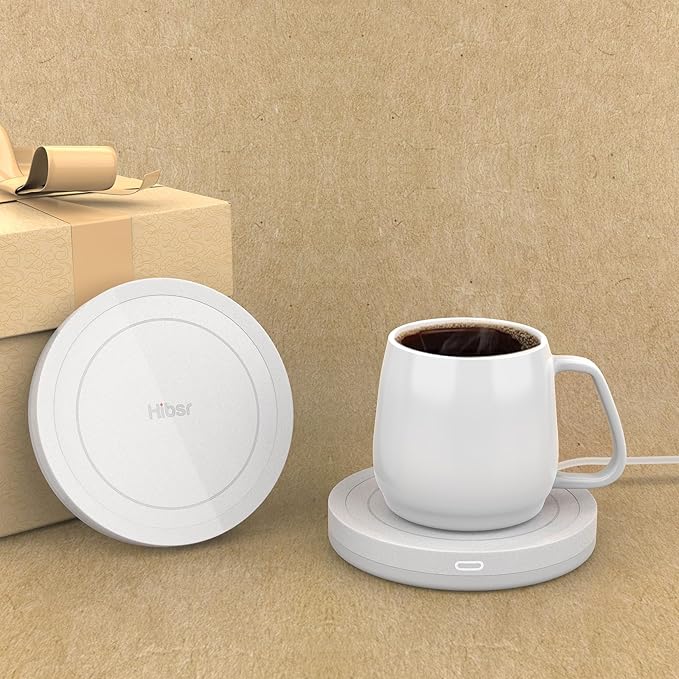 Smart Coffee Mug Warmer and Candle Warmer Plate - Safely Releases Scents Without Flame - for Candle Jars, Mugs, Tea Cups - Desk, Home, Office Use (NO Cup)