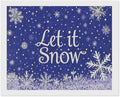 AIVKIEJK Diamond Painting Kits for Adults - Festive Snowflake Christmas Let It Snow Painting DIY 5D Full Drill Diamond Dots Paintings with Diamonds Gem Art and Crafts Home Decor 16"x20"