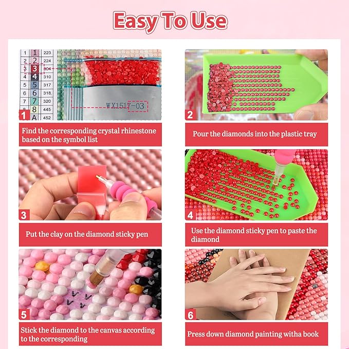 Genius maker Christmas Red Truck Diamond Painting Kits for Adults, 5D Diamond Art Kits for Adults Beginners, DIY Full Drill Gem Art Diamonds Painting Pictures Crafts Kit for Home Wall Decor 12x16inch