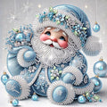 antor Christmas Diamond Painting Kit, 5D Special Shape Diamond Art for Adults, Cute Santa Claus Holiday Scene Crystal Rhinestones Diamond Painting Canvas, Christmas Home Wall Decor Crafts Gift