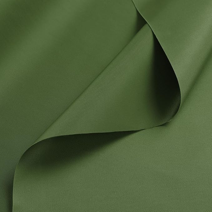 Nylon Fabric, 58" W 420D Waterproof Fabric 5 Yard Ripstop Nylon Material Outdoor Upholstery Twill Sewing Material for Patio Chair, Cushion, Purse, Tote Bag, Tent, Tarp Cover, DIY Project Retro Green