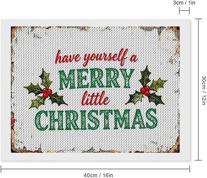 AIVKIEJK Diamond Painting Kits for Adults - Merry Christmas Santa Painting DIY 5D Full Drill Diamond Dots Paintings with Diamonds Gem Art and Crafts Home Decor 12"x16"