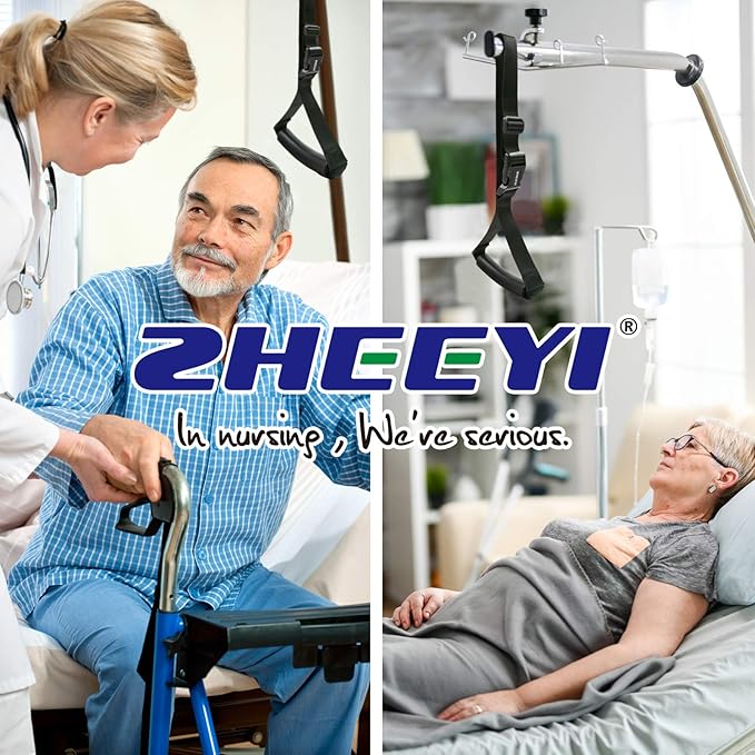 Automotive Standing Aid Safety Grab Handle Adjustable Vehicle Support Strap Portable Nylon Car Assist Device Grip Handle for Elderly, Disability