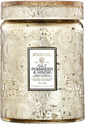 Gilt Pomander Hinoki, Large Candle Jar, 18 oz, 100 Hour Burn Time, Coconut Wax for Clean Burning, Handcrafted in The USA