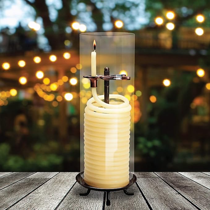 Candle by the Hour 80-Hour Citronella Candle Refill, Eco-friendly Natural Beeswax with Cotton Wick,Yellow