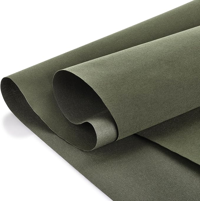 Waterproof Canvas Fabric - 58" Wide 600D Upholstery Polyester Material - Durable Indoor Outdoor Water Resistant Fabric for Furniture Cover Cushion Home Awning Tent (Light Green, 1 Yard)