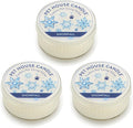 Pet House Mini Candles for Pet Odor Made with Natural Soy Wax, Plant Based, Dog and Cat Friendly Scented Candles, Snowfall Pack of 3