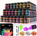 CHANGTIKEJI Mica Powder - 81 Colors - 10g/Bottle of Natural Pigment Powder for Epoxy Resin，Soap Making，Candle Making,Car Freshies,Dye,Nail Polish,Bath Bombs