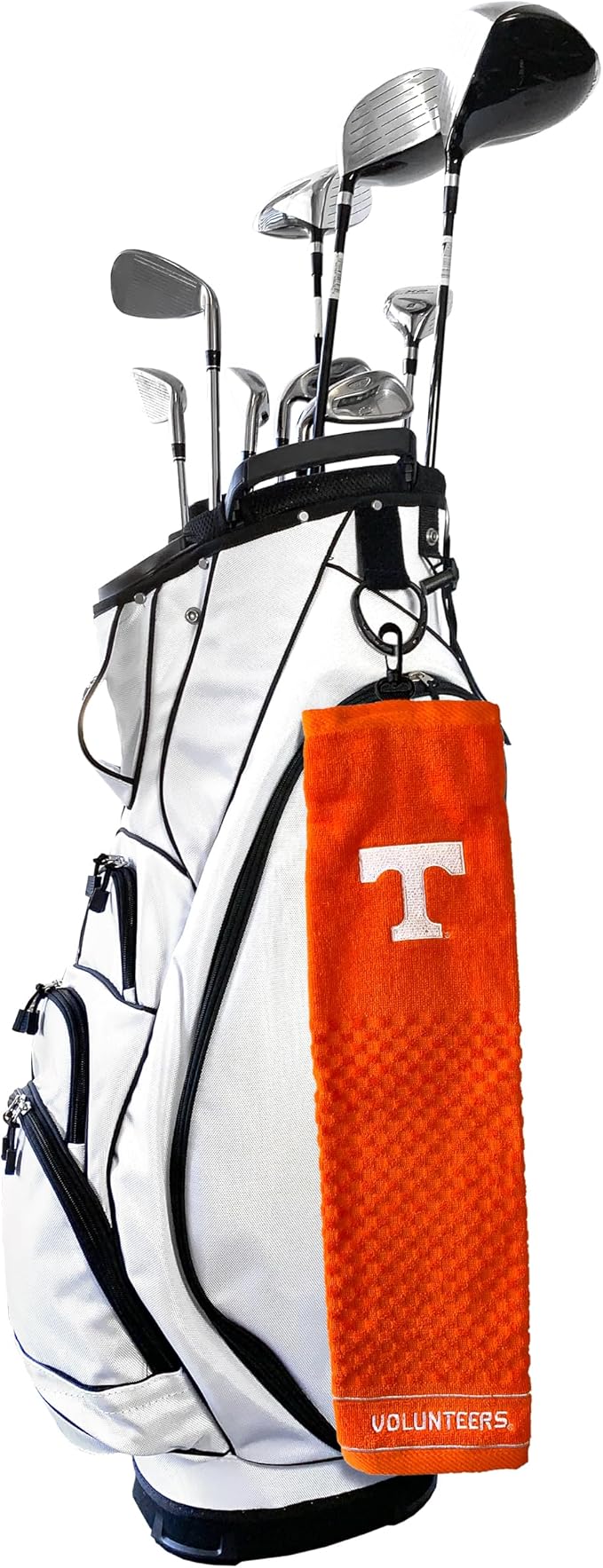 Team Golf NCAA Tennessee Volunteers Embroidered Golf Towel Embroidered Golf Towel, Checkered Scrubber Design, Embroidered Logo