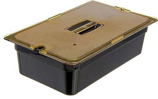 Carlisle FoodService Products 10402B03 High-Heat Full-Size Food Pan, 19.4 qt. Capacity, 20-3/4 x 12-3/4 x 6", Black (Case of 6)