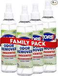 ZORBX Unscented Odor Eliminator for Strong Odor 7.5 Fl Oz, Pack of 4 - Used in Hospitals & Healthcare Facilities - Advanced Formula, Fast-Acting Odor Remover Spray for Dog, Cat, House & Carpet