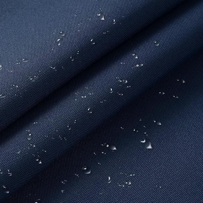 1200D Thicken Waterproof Canvas Fabric by The Yard 58" W Water-Resistant Polyester Fabric Heavy Duty Outdoor Upholstery Material for Chair Patio Cushion Furniture Cover Sewing DIY, 2 Yards Navy Blue