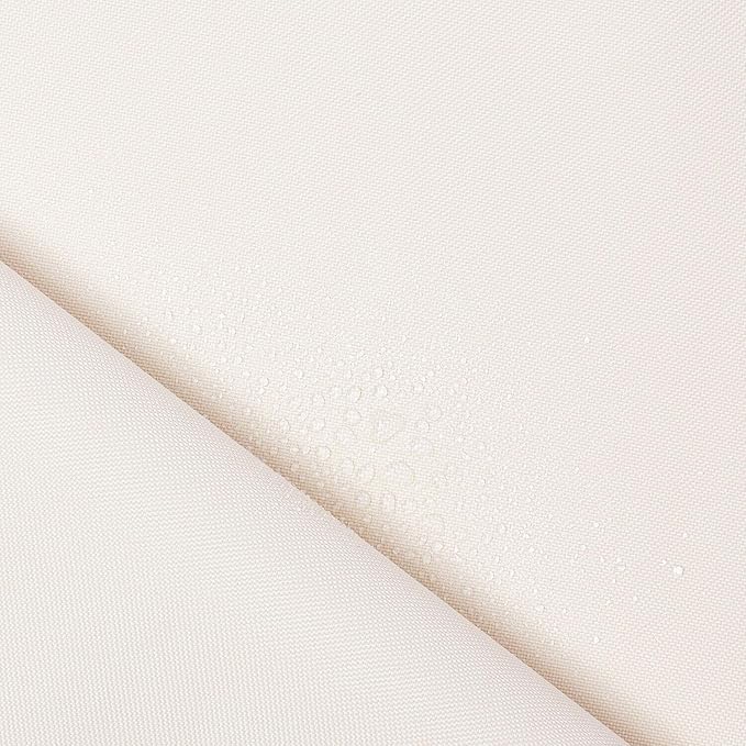 Ottertex Canvas Fabric Waterproof Outdoor 60" Wide 600 Denier 15 Colors Sold by The Yard (10 Yard, Ivory)