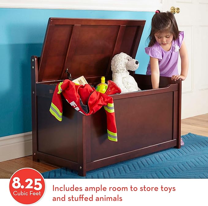 Melissa & Doug Wooden Toy Chest - Espresso