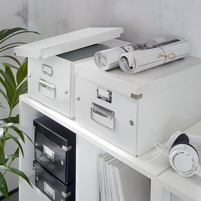 Leitz Storage Box, White, Click and Store Range, 60410001