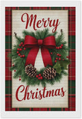 AIVKIEJK Diamond Painting Kits for Adults - Merry Christmas Red Bow & Pine Cones Painting DIY 5D Full Drill Diamond Dots Paintings with Diamonds Gem Art and Crafts Home Decor 8"x12"