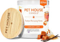 One Fur All Pet House Fall Candles, Long Lasting, Clean Burning, Soy Wax Scented Candles for Pet Odor, Caramel Latte