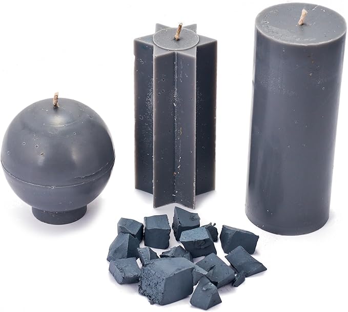Gray Candle Dye 2oz for Soy Candle Making – Candle Shop Premium Color Dye Blocks for Soy Wax, Beeswax, Paraffin - Candle Wax Dyes