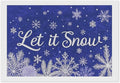 AIVKIEJK Diamond Painting Kits for Adults - Festive Snowflake Christmas Let It Snow Painting DIY 5D Full Drill Diamond Dots Paintings with Diamonds Gem Art and Crafts Home Decor 8"x12"