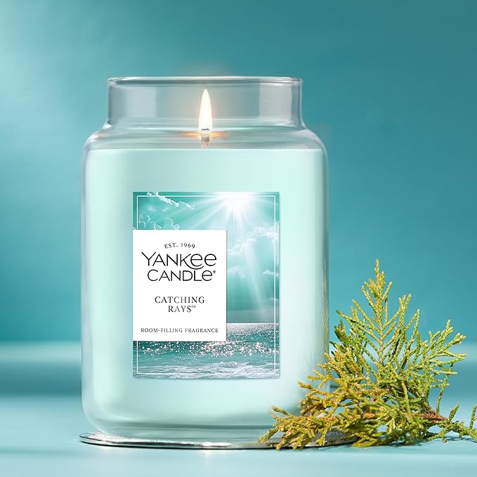 Yankee Candle Catching Rays Scented Candle, 22oz Large Jar with up to 150 Hour Burn Time, Giftable