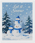 AIVKIEJK Diamond Painting Kits for Adults - Merry Christmas Snowman Winter Painting DIY 5D Full Drill Diamond Dots Paintings with Diamonds Gem Art and Crafts Home Decor 16"x20"