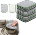 30PCS Double Side Non Scratch Wire Dishcloths,Reusable Multipurpose Wire Dishwashing Rags for Wet and Dry,Reusable Metal Scrubbing Pads Sponge Cloths for Kitchen, Sinks, Pots, Pans (Style A,10pcs)