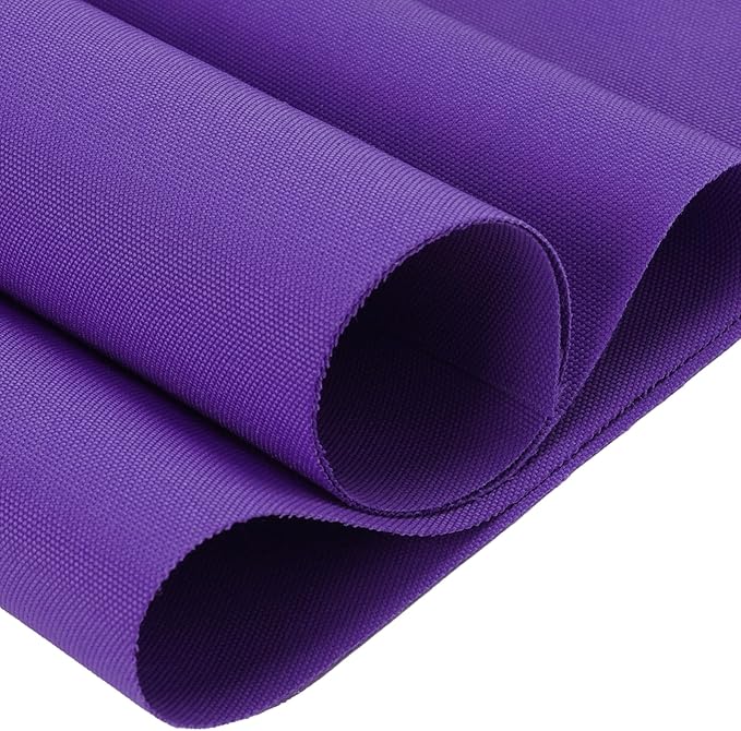 Thickened Waterproof Canvas Fabric by The Yard, 1200D 58" W Outdoor Upholstery Material Heavy Duty Fabric Water Resistant Sewing Material for Chair Patio Cushion Purse Bag, 1 Yard Purple