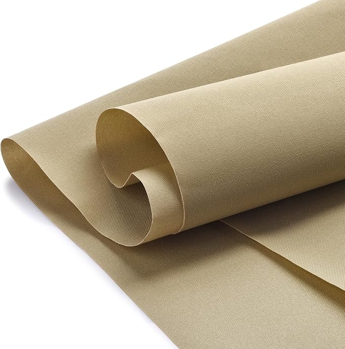 Waterproof Canvas Fabric - 58" Wide 600D Upholstery Polyester Material - Durable Indoor Outdoor Water Resistant Fabric for Furniture Cover Cushion Home Awning Tent (Birch, 1 Yard)