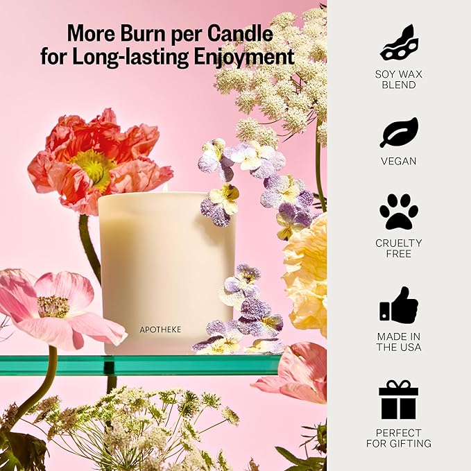 Apotheke Signature Scented Candles for Home, Elderflower Sugar