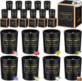 MTLEE 24 Pcs Candles for Home Scented Aromatherapy Jar Candle Gift for Women Bulk 8 Long Lasting Aromatherapy Jar Soy Wax Candle Gift for Christmas Birthday Employee(Classic Style,Fresh Scent)
