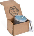 BeeTheLight Beeswax Jar Candle - 100% Pure USA Bees Wax in Glass Container - All Natural Light Honey Scent