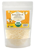 US Organic Beeswax 100% Pure White Pastilles, USDA Certified, for DIY Candle, Lip Balm, Body Cream, Lotion, Deodorant, Crayon, and Many More uses. 8 oz (Medium)